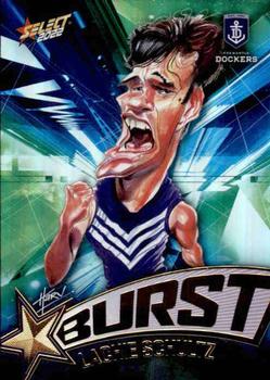 2022 Select AFL Footy Stars - Starburst Caricature - Shatter #SP23 Lachlan Schultz Front